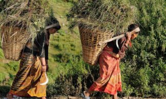Paysannes à Nagarkot au Népal