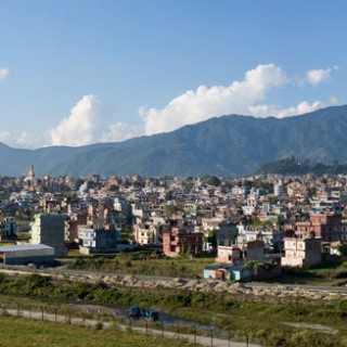 Vue sur Katmandou au Népal